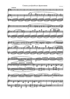 Sonata for flute and piano: Sonata for flute and piano by Mikhail Puchkov