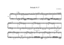 Prelude No.17 for piano, MVWV 101: Prelude No.17 for piano by Maurice Verheul