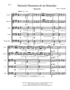 Mariachi Diamantes de las Montañas – score & parts: Mariachi Diamantes de las Montañas – score & parts by Gary Edwards