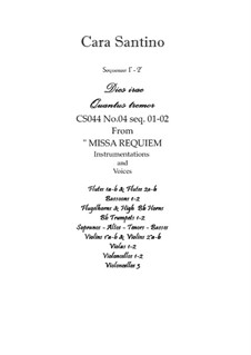 Missa requiem, CS044: No.04 sequenze 01 Dies irae, 02 Quantus tremor by Santino Cara