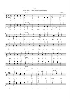 Kyrie, Op.22: Nr.10 by Werner Schneider-Wiegand