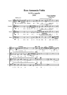 Ecce annuncio vobis, CS051 No.1: Ecce annuncio vobis by Santino Cara