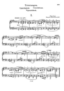 Consolations, S.172: Vollsammlung by Franz Liszt