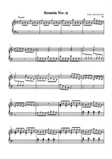 Sonate Nr.9 in C-Dur : Für Klavier by Antonio Soler