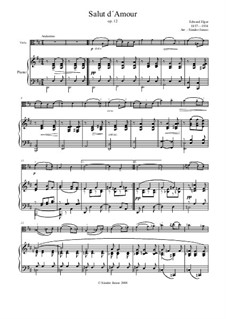 Liebesgruss, Op.12: Für Bratsche und Klavier by Edward Elgar