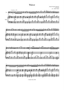 Walzer: Walzer by Johann Nepomuk Hummel