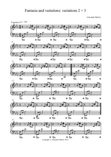 Fantasia and Variations in C Minor: Movements II-III by Alexander Barlow