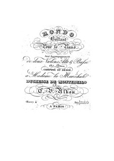 Brillante Rondo für Klavier für Streicher, Op.4: Brillante Rondo für Klavier für Streicher by Charles-Valentin Alkan