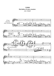 Falstaff: Aria di Fenton 'Dal labbro il canto estasiato' by Giuseppe Verdi