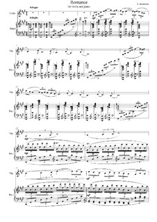 Romance for violin and piano: Romance for violin and piano by Ekaterina Anisimova