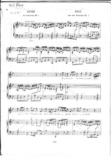 Wie schön leuchtet der Morgenstern, BWV 1: Nr.3 Arie 'Erfüllet, ihr himmlischen göttlichen Flammen' by Johann Sebastian Bach