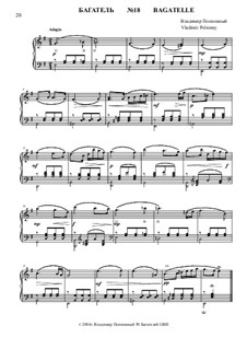 50 Bagatelles GBH: Bagatelle No.18 by Vladimir Polionny