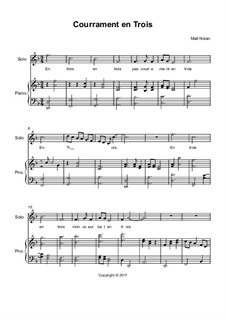 Courrament en trois: Courrament en trois by Matt Nolan