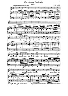 Nr.4 Bereite dich, Zion: Für Stimme und Klavier by Johann Sebastian Bach