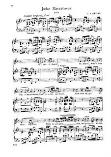 Judas Makkabäus, HWV 63: Father of Heav'n! From Thy Eternal Throne, for voice and piano by Georg Friedrich Händel