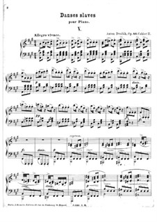 Heft II: Für Klavier by Antonín Dvořák