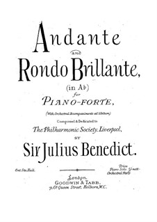 Andante und Rondo brillante: Andante und Rondo brillante by Julius Benedict