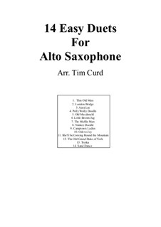 Vierzehn leichte Duos: For two saxophones by Ludwig van Beethoven, Stephen Foster, folklore, Unknown (works before 1850)