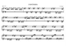Fantasie in G-Dur, BWV 572: Für Orgel by Johann Sebastian Bach