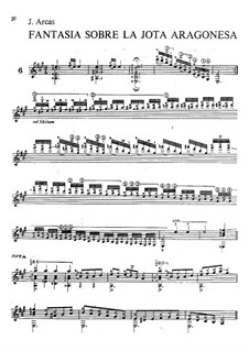 Fantasie über 'Jota Aragonesa': Fantasie über 'Jota Aragonesa' by Julián Arcas