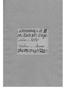 Sonate für Violine und Basso Continuo Nr.5 in E-Dur, L III:51 Op.1: Sonate für Violine und Basso Continuo Nr.5 in E-Dur, L III:51 Op.1 by Franz Benda