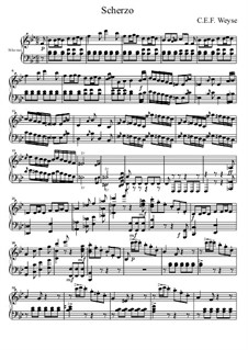 Scherzo in B-Dur: Für Klavier (Noten von hohem Qualität) by Christopher Ernst Friedrich Weyse