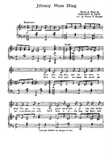 Jitney Bus Rag: Jitney Bus Rag by Bernard B. Brin