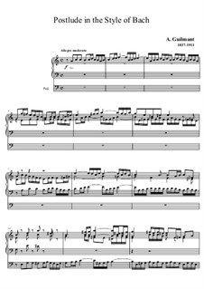 Postlude in the Style of Bach: Postlude in the Style of Bach by Alexandre Guilmant