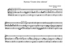 Ecole d'orgue: Hymn 'Creator alme siderum' by Jacques-Nicolas Lemmens