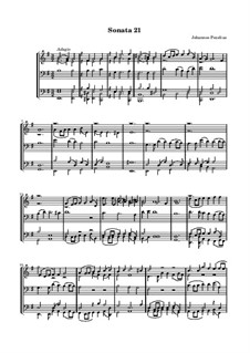 Sonate für Blechblasinstrumente Nr.21 in e-Moll: Sonate für Blechblasinstrumente Nr.21 in e-Moll by Johann Christoph Pezel