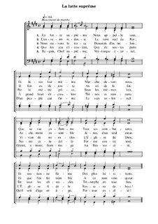 La lutte suprême: La lutte suprême by Arthur Sullivan
