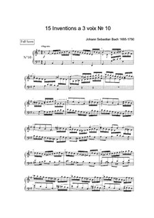 Nr.10 in G-Dur, BWV 796: Für Keyboard by Johann Sebastian Bach