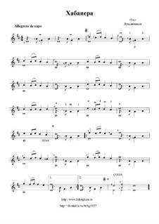 Хабанера, Op.47: Для гитары by Oleg Lukyanchikov
