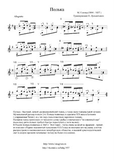 Polka in d-Moll: Für Gitarre by Michail Glinka