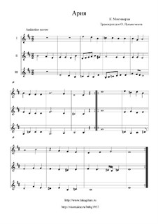 Ария - для трёх гитар: Ария - для трёх гитар by Claudio Monteverdi