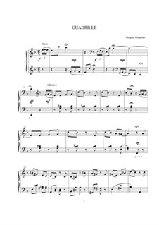 Quadrille, Op.1 No.7: Quadrille by Gregory Grigoriev