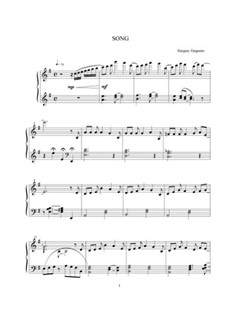 Song, Op.1 No.10: Song by Gregory Grigoriev