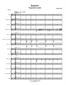 Forgotten Lands: Zastrow (Woodwind, Brass, Percussion), AMSM56 by Doug Clyde