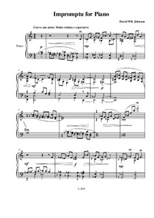 Impromptu for Piano: Impromptu for Piano by David WK Johnson