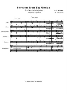 Fragmente: Selections for woodwind quintet by Georg Friedrich Händel