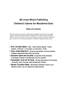 Selection of Pieces from Children's Games and Other Cycles: For clarinet and bassoon by Georges Bizet, Claude Debussy, Maurice Ravel, Robert Schumann, Pjotr Tschaikowski