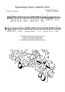 Spannalanga Hansl, nudldicke Dirn: Spannalanga Hansl, nudldicke Dirn by Carl Reinecke