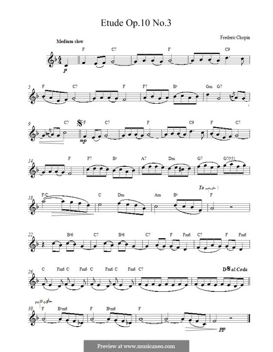 Nr.3 in E-Dur: Melodische Linie by Frédéric Chopin