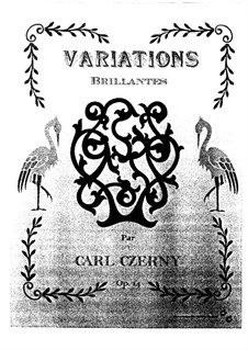 Brillante Variationen, Op.14: Für Klavier by Carl Czerny