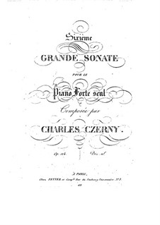 Sonate für Klavier Nr.6 in d-Moll, Op.124: Sonate für Klavier Nr.6 in d-Moll by Carl Czerny