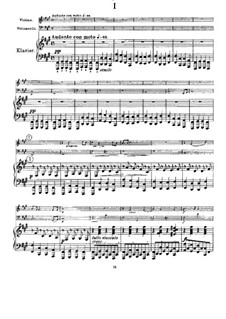 Drei Konzert-Trio für Violine, Cello und Klavier, Op.1: Trio  Nr.1 in fis-Moll by César Franck