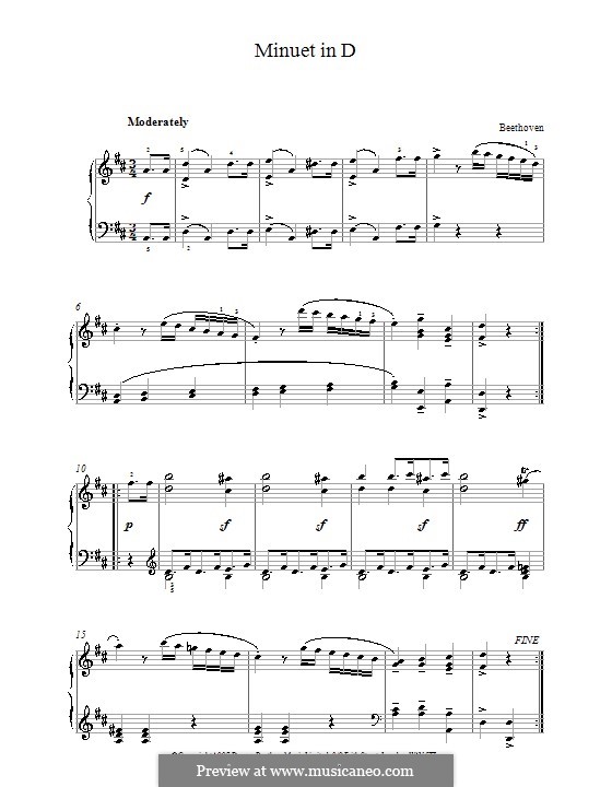 Menuett in D-Dur: Menuett in D-Dur by Ludwig van Beethoven