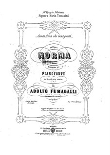 Casta diva: Für Klavier by Vincenzo Bellini