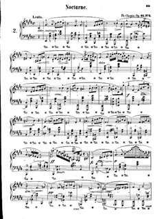 Nocturnen, Op.62: Nr.2 in E-Dur by Frédéric Chopin