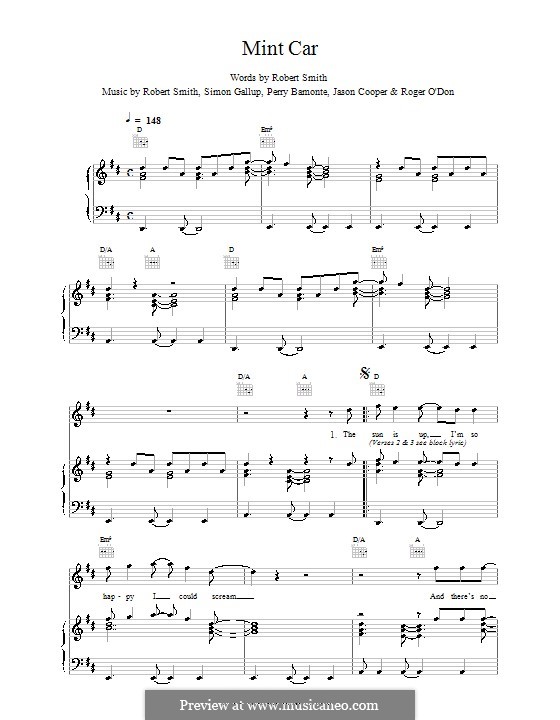 Mint Car (The Cure) von J. Cooper, P. Bamonte, R.G. Smith, R. O'Donnell, S. Gallup auf MusicaNeo